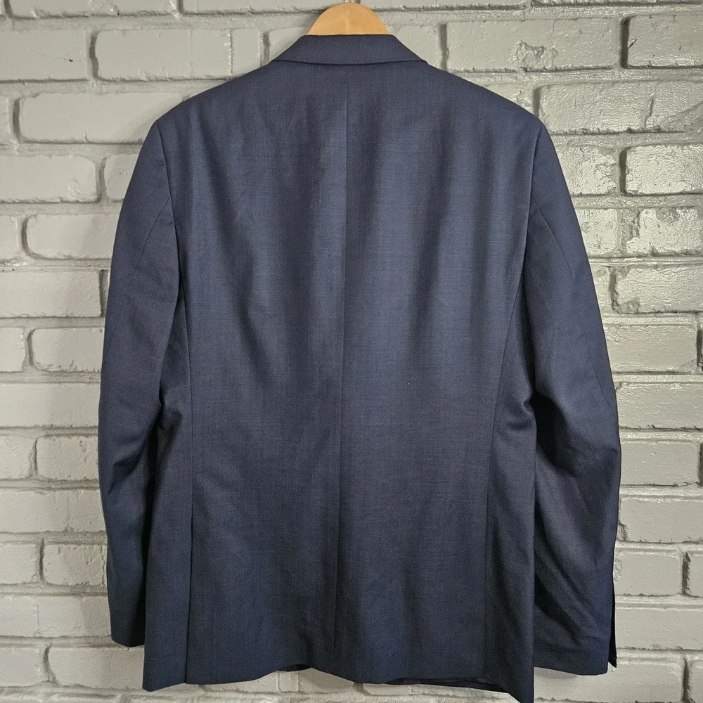 Ted Baker London Mens Blazer 40R No Ordinary Joe Blue Wool Sport Coat Jacket‎
